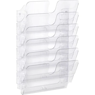 Bild av Durable 1700014401 broschyrställ vägg Flexiplus 6, A4 liggande) 1 set, transparent
