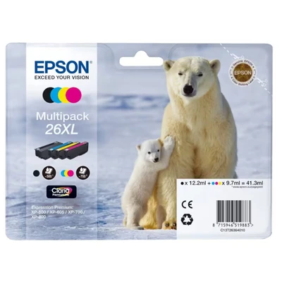 Bild av Epson 26XL Ink Cartridge Multi CMYK Bläckpatron Blå