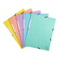 Bild av Exacompta Gummibandsmapp A4 3 klaff Aquarel pastell 5/fp