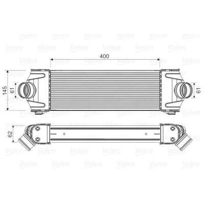 Bild av VALEO 818550 Intercooler sans vanne EGR FORD: Transit Mk6 Сamion à Plateau/Сhâssis, Van, Minibus