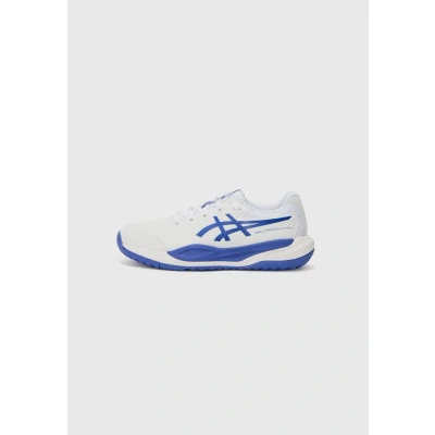 Bild av Asics GEL Resolution X Unisexx All court tennisskor för barn, Storlek: 38, White/blue Konstmaterial/textil