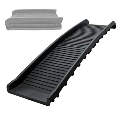 Bild av Wiltec vikbar hundramp, 156 x 40 cm, 79 av plast, halkfri, lastkapacitet upp till 90 kg, husdjursramp