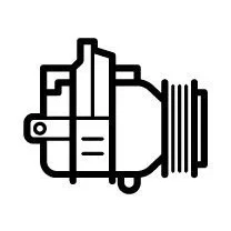 Bild av NRF 320287 Kompressor DKV08R 12V PAG 100 R134a med packbox