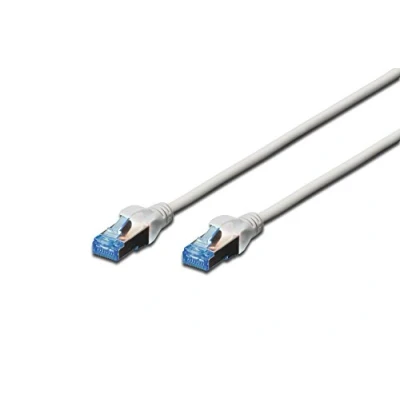 Bild av DIGITUS LAN Kabel Cat 5e 5m RJ45 nätverkskabel F/UTP skärmad kompatibel med 6 och 5 Grå
