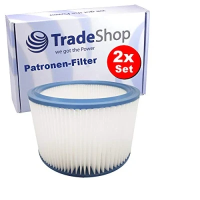 Bild av 2 x patronfilter/ersättningsfilter/kontinuerligt filter/luftfilter för Nilfisk Multi 20 30 Inox T VSC