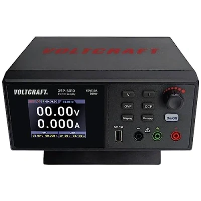 Bild av VOLTCRAFT DSP 6010 Laboratoriestrømforsyning, indstillelig 0 60 V 10 A 300 W USB kan fjernstyres Antal utgange 1 x