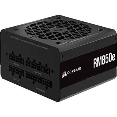 Bild av Corsair RM850e (2023) Fullständigt Modulärt ATX Aggregat Med Låg Ljudnivå Kompatibelt 3.0 Och PCIe 5.0 80 PLUS Gold Effektivitet Modernt Standby Stöd Svart