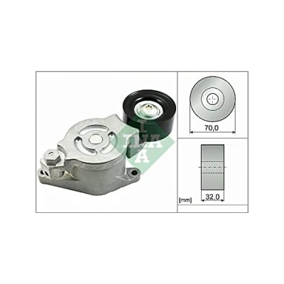 Bild av INA 534 0538 10 Tendeur, courroie trapézoïdale à nervures MAZDA: 3 5 portes, 6 Break, 3/5 portes