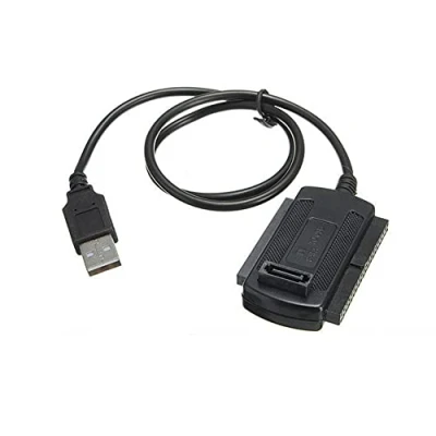 Bild av Bolwins B95S hårddiskadapter USB 2.0 till IDE/SATA omvandlarkabel för 2,5 tum och 3,5 HDD/SSD enkel dataöverföring säkerhetskopiering utan drivrutinsinstallation