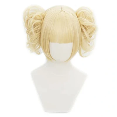 Bild av HIROAKIYA Himiko Toga Wig, MHA My Hero Academia Cosplay Wig Clip Hair Bun with Cap