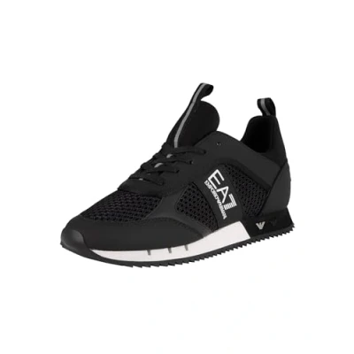 Bild av EA7 Emporio Armani BLACK&amp;WHITE Laces Unisex Sneakers, Storlek: 40, Black/white Konstmaterial/textil
