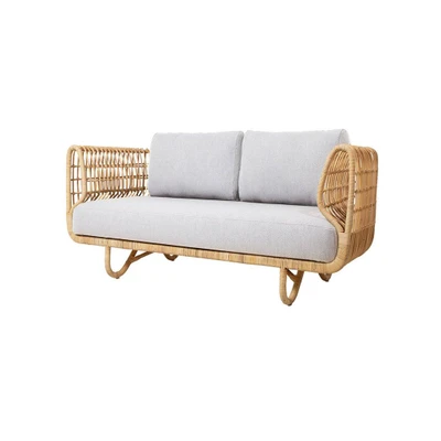 Bild av Cane line Cushion set for Nest sofa Indoor Soffa för 2 personer B: 75 x D: 149 H: 16 cm Semianiline leather Cognac