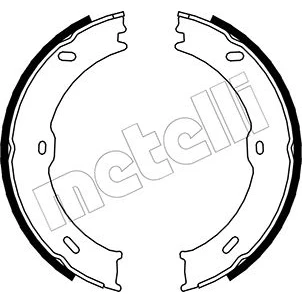 Bild av Bromsbackar, sats, parkeringsbroms METELLI 53 0246