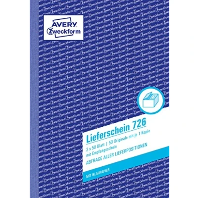 Bild av Avery 726, Blå, Vit, papper, 148 mm, 210 mm