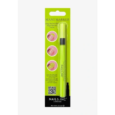 Bild av Nails Inc MANI MARKER GREEN NEON Nail Art Pen exakt nageldesignspenna i neongrönt vegan, djurförsöksfri och lätt att använda perfekt för gör det själv nagelkonst manikyr