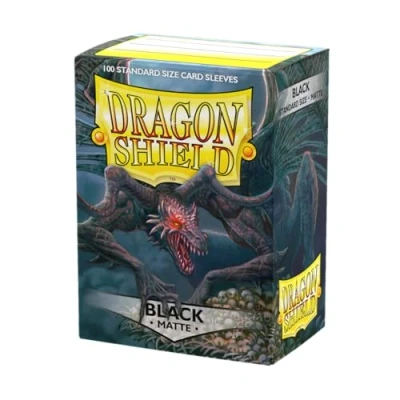 Bild av Dragon Shield 11002 Matte Standard Size Sleeves 100pk Black