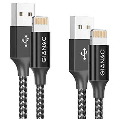 Bild av iPhone laddningskabel (2 stycken 2 m) kabel, USB belysningskabel [MFi certifierad] snabb snabbkabel för 14,13,12,11, XS, XS Max, XR, X, 8,8Plus, 7,7Plus, 6s, 6s