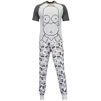Bild av The Simpsons Herr Pyjamas Homer Simpson Grå Small
