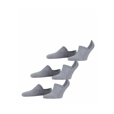 Bild av Falke, unisex strumpor, Cool Kick Invisible 3 pack U I mjuk, andas, snabbtorkande, osynlig, enfärgad, par, Grå (Light Grey Melange 3775) nya miljövänlig, 3941, ny