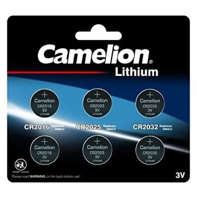Bild av Camelion 13000600 CR litium mynt cellbatteri, set med 6 silver