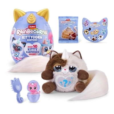 Bild av Kittycorn Surprise ZURU plyschleksak plyschdjur, samlardjur, slem, överraskande ägg för flickor (21,5 cm), (Himalayan Cat)