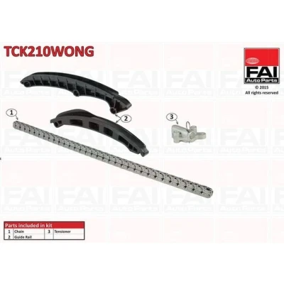 Bild av FAI AutoParts TCK210WONG Jeu de distribution à chaînes sans joints, roues dentées Simplex, chaîne faible bruit VOLKSWAGEN: Tiguan I, Jetta 4