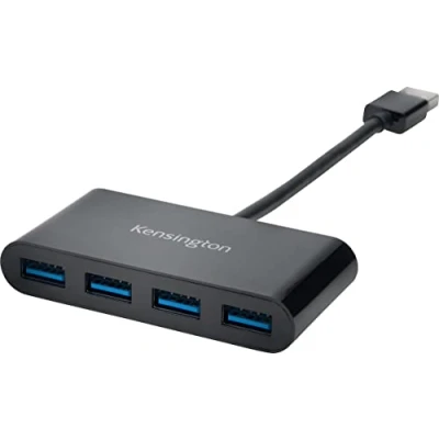 Bild av Kensington USB 3.0 hub med 4 portar, upp till 5 Gbps, Plug and Play installation, för HP, Dell, Windows och Macbook, K39121EU