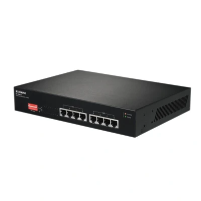Bild av Edimax Long Range 8 Port Gigabit PoE+ Switch med DIP