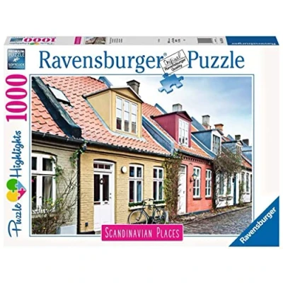 Bild av Ravensburger 16741 Pussel Scandinavian Houses in Aarhus Denmark 1000p
