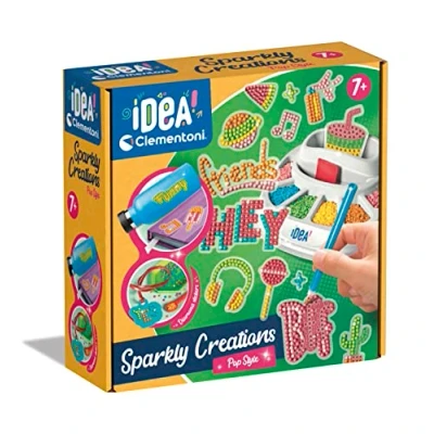 Bild av Clementoni Art &amp; Craft Idea Sparkly Creations Pop Style, Leksak för Barn 7 10 år 18775