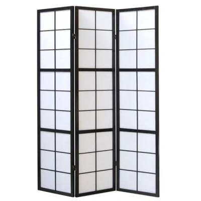 Bild av Homestyle4u Rumsavdelare 6 Delar 8034 Svart