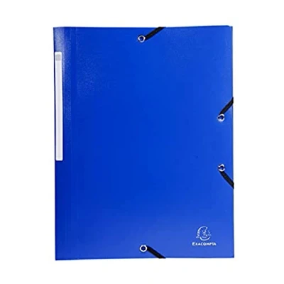 Bild av Exacompta 5 5800E samlarmapp (3 flikar, elastiskt band, PP 500 µ, etikett ogenomskinlig, DIN A4) 1 styck blandade färger