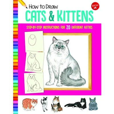 Bild av How to Draw Cats &amp; Kittens: step by instructions for 20 different kitties
