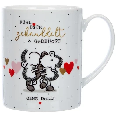 Bild av Sheepworld XL mugg &quot;Känn dig kramad&quot;: presentmugg dekor, (1 pack)