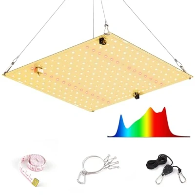 Bild av LED växtlampa 600 W fullspektrum tillväxtljus med IR och UV för inomhusväxter