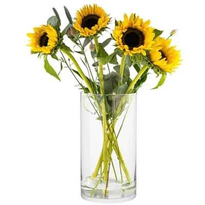 Bild av TREND FOR HOME dekorativa golvvaser 29 cm cylindrar för festdekoration bord moderna vaser glasvas stor vas 4 900 ml Ø 15,8 Magnolia
