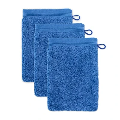 Bild av 3er set möve Superwuschel tvätthandske 15 x 20 cm tillverkad av 100% bomull, svart