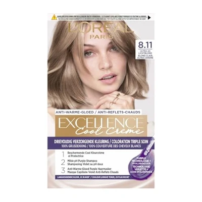 Bild av L&#039;Oréal Paris excellens cool kräm 8,11 ultra askljus blond hårfärg 1 styck
