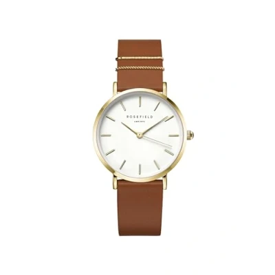 Bild av Rosefield THE WEST Village Klocka, Storlek: One Size, Cognac