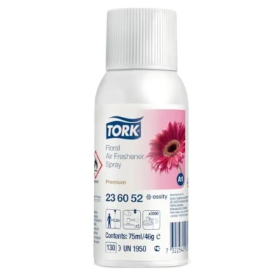 Bild av Tork Luftfräschare spray med blomdoft A1, fräsch doft, 12 flaskor, 236052