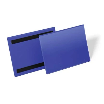 Bild av Durable 174307 Plastficka A5L magnetisk, mörkblå, 50 stycken