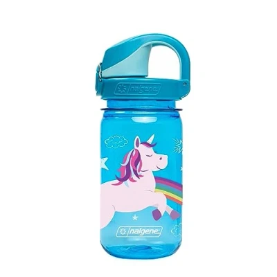 Bild av Nalgene Sustain Tritan vattenflaska för barn, BPA fri, 340 ml, blå enhörning,
