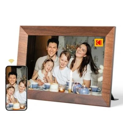 Bild av KODAK Digital bildram WLAN 10,1 tum, HD IPS pekskärm elektronisk med 32 GB minne, automatisk bildrotation, dela foton eller videor var som helst via appen