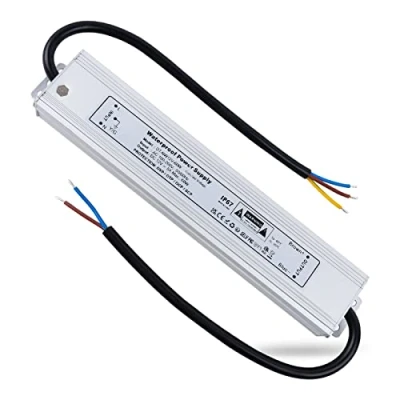 Bild av REYLAX 12V 60W 5A LED Drivrutin, IP67 Utomhus Vattentät Förare, AC till DC Omkopplings Transformator, Strömförsörjning Med Konstant Spänning, Drivrutin för Lågspänning applikationer