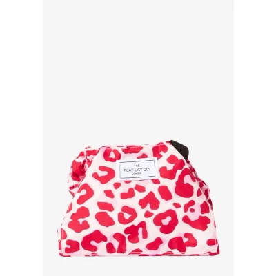 Bild av THE FLAT LAY CO. OPEN Makeup BAG Sminktillbehör, Storlek: One Size, Pink leopard