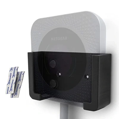 Bild av MOBILEFOX Väggfäste router hållare svart med filtinsats för Netgear Nighthawk M1 M2 M5 MR1100 MR5200 fäste