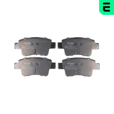 Bild av OPTIMAL BP 12431 Jeu de plaquettes frein Essieu arrière contact signal d&#039;usure exclu, non préparé pour indicateur