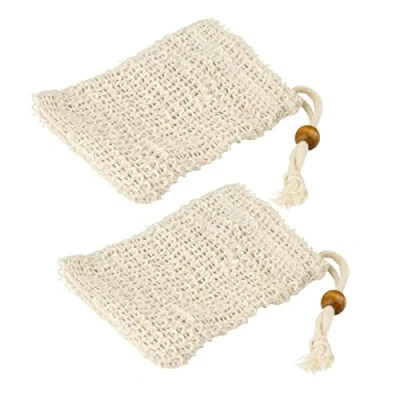Bild av Lot de 2 sacs à savons solides en sisal Fackelmann Tecno ref. 61142