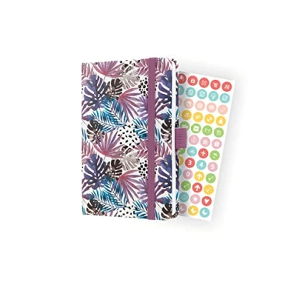 Bild av SIGEL J4354 veckokalender Jolie 2024, Violet Jungle Fever, ca A6, inbundet gummiband, pennslinga, insticksficka, 174 sidor, FSC certifierad, mötesplanerare