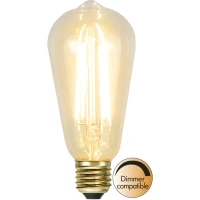 Bild av STAR TRADING LED lampa E27 ST64 3,6W 2.100 K Soft Glow, dimbar